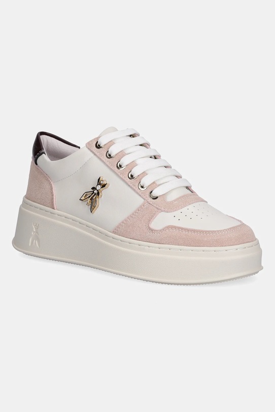 Patrizia Pepe sneakersy dziecięce skóra zamszowa beżowy PPJ906