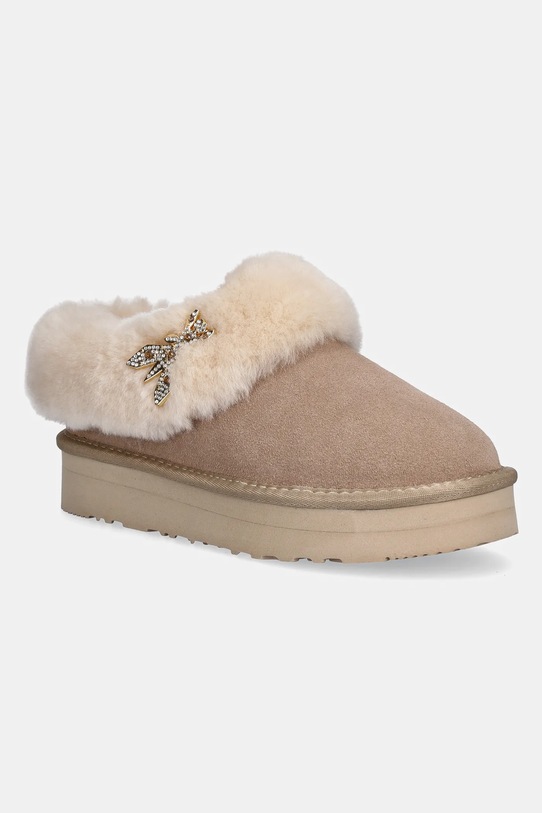 Patrizia Pepe stivali da neve bambini isolamento sintetico beige PPJ988