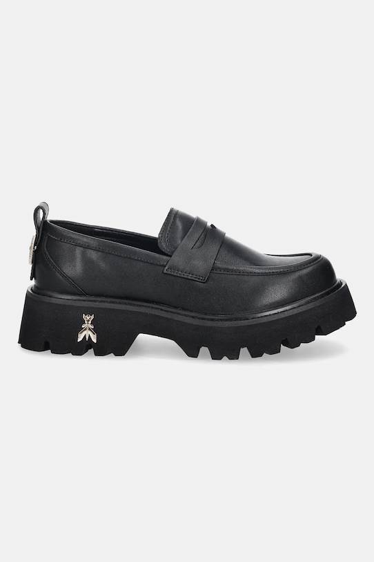 Детские кожаные мокасины Patrizia Pepe PPJ969 чёрный AW25