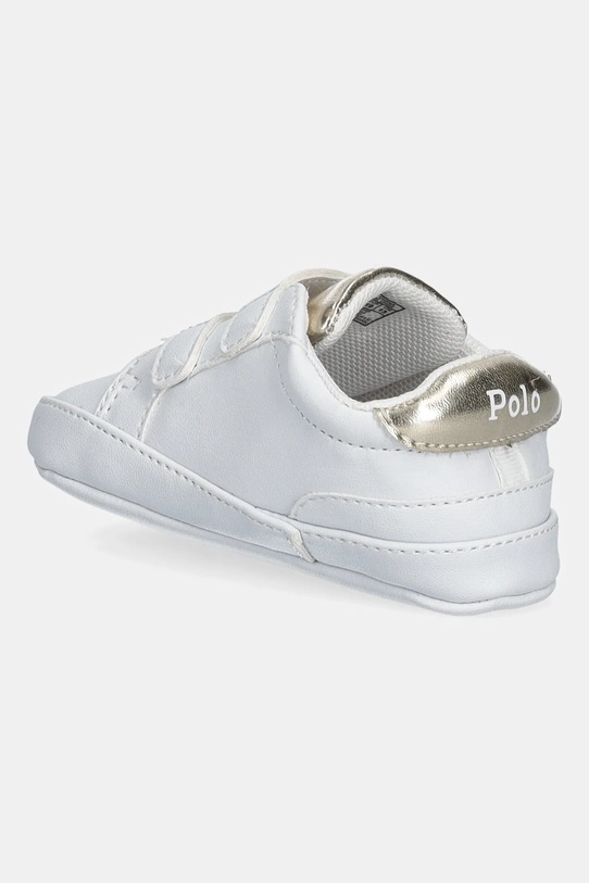 Dziewczynka Polo Ralph Lauren buty niemowlęce HERITAGE COURT II EZ LAYETTE RL03389102 biały