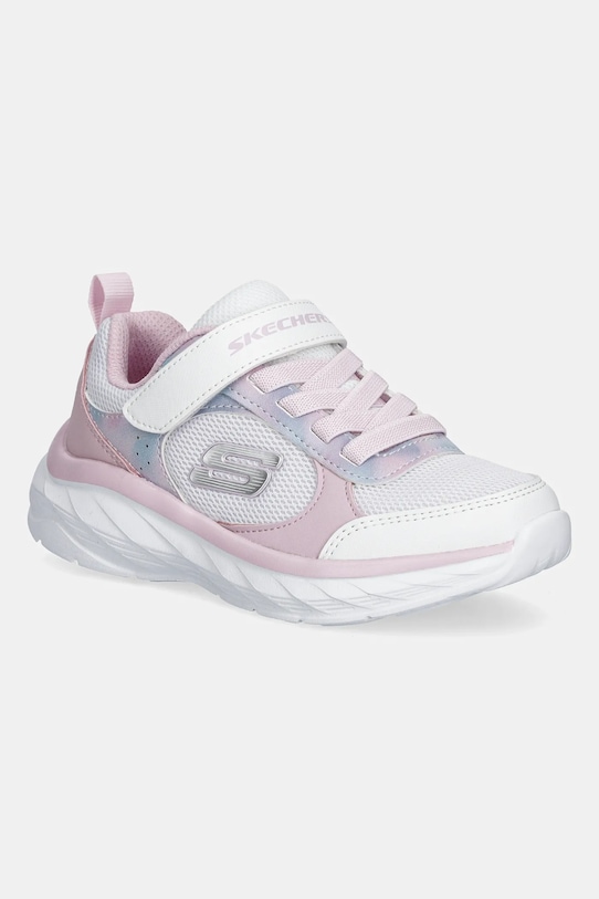 Skechers sneakers pentru copii BOUNDLESS - WATERCOLOR BLUR textil alb 303628L