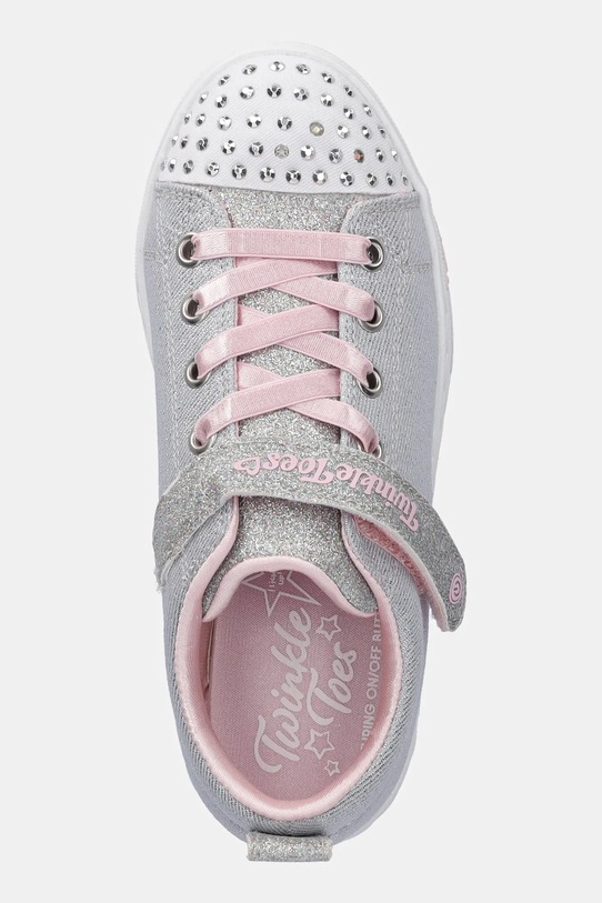 Skechers teniși copii HEART STEPS - SHIMMER SWEETIE gri 314620L