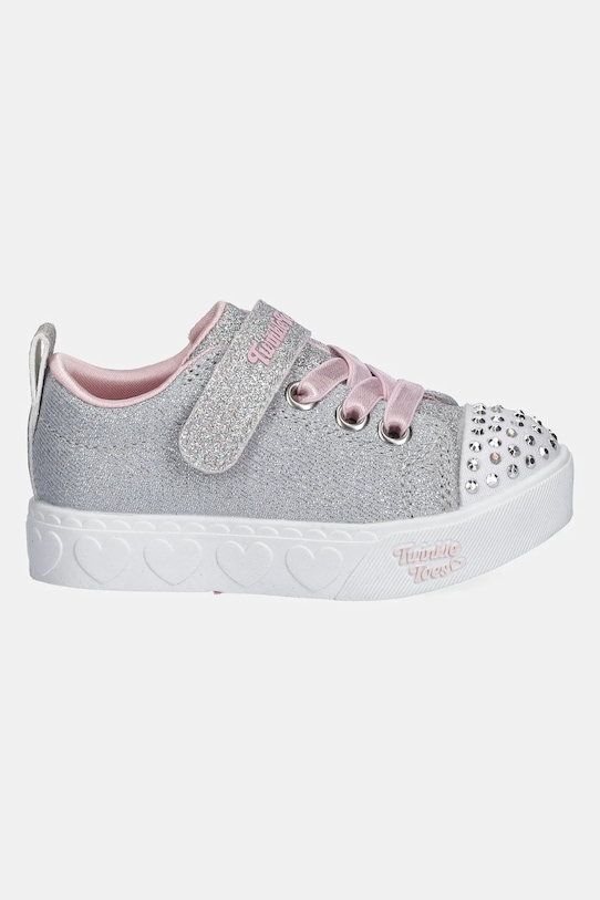 Skechers teniși copii HEART STEPS - SHIMMER SWEETIE 314620N gri AW25