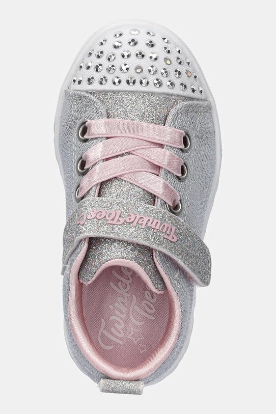Skechers teniși copii HEART STEPS - SHIMMER SWEETIE gri 314620N
