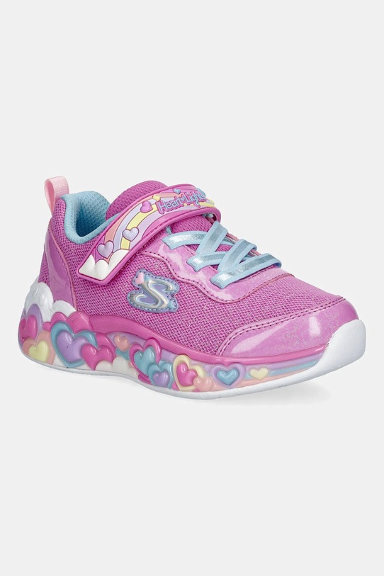 Skechers sneakers pentru copii ETERNAL HEART LIGHTS - TON OF textil roz 302697N