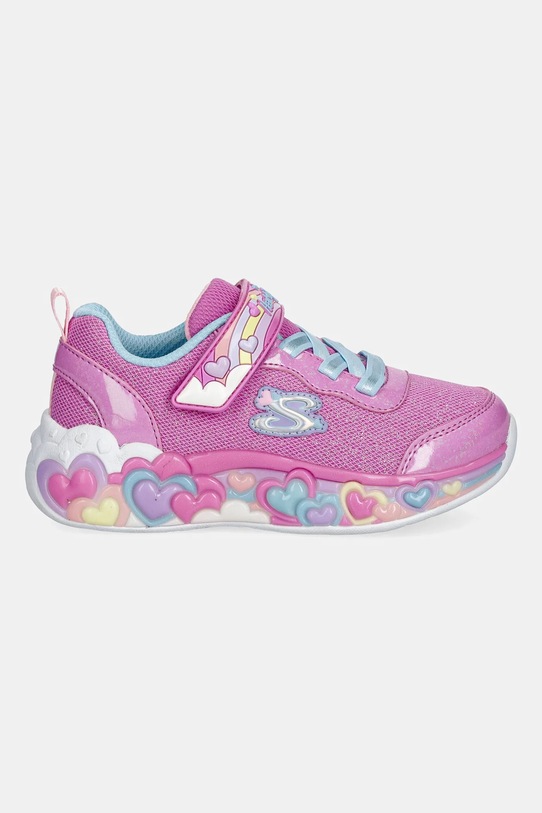Skechers sneakers pentru copii ETERNAL HEART LIGHTS - TON OF 302697N roz AW25