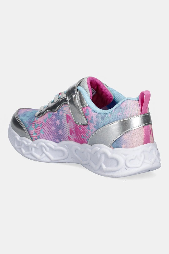 Fete Skechers sneakers pentru copii INFINITE HEART LIGHTS - HEART 303261L argintiu