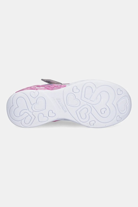 Skechers sneakers pentru copii INFINITE HEART LIGHTS - HEART 303261L argintiu