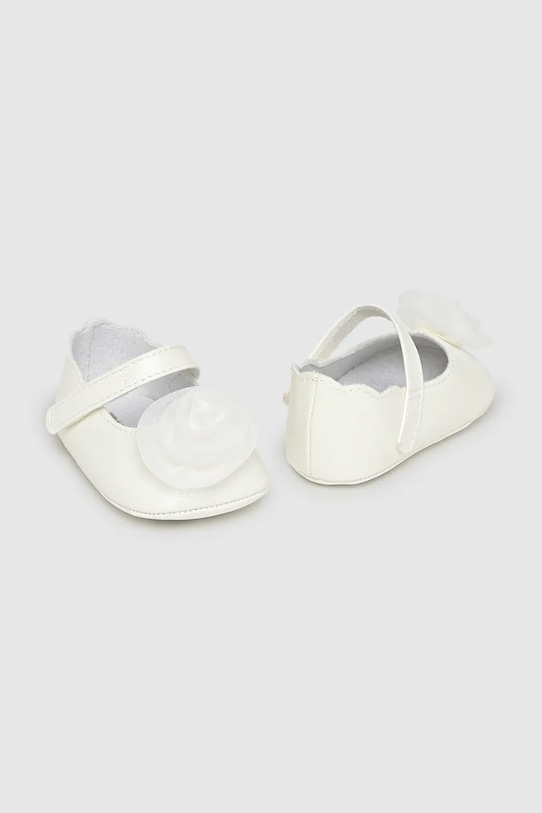 Topánky pre bábätká Mayoral Newborn nezateplené biela 9960.2J.Newborn.9BYA