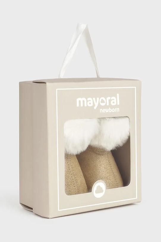 Topánky pre bábätká Mayoral Newborn 9965.2L.Newborn.9BYA zlatá