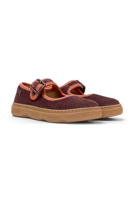 Camper balerini din piele pentru copii Kiddo Kids K800662.28.34 burgundia AW25