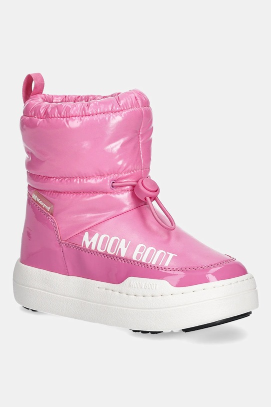 Παιδικές χειμερινές μπότες Moon Boot MB JR PARK TUBE MID GLITTER WP συνθετικό ροζ 80D3440110.27.34