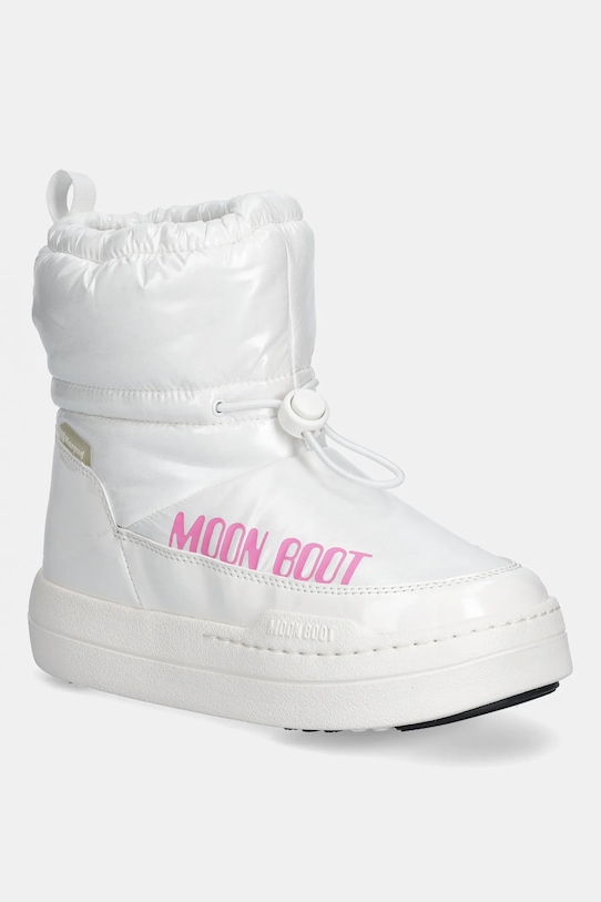 Moon Boot buty zimowe dziecięce MB JR PARK TUBE MID GLITTER WP syntetyczny biały 80D3440110.35.38