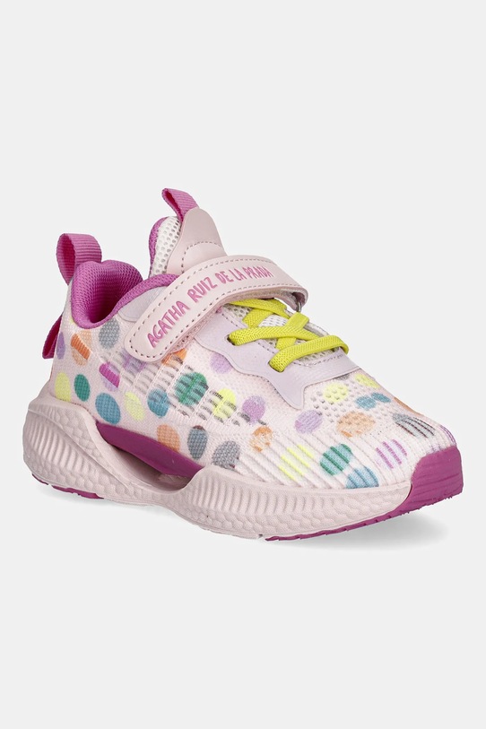 Agatha Ruiz de la Prada sneakersy dziecięce syntetyczny różowy 251925