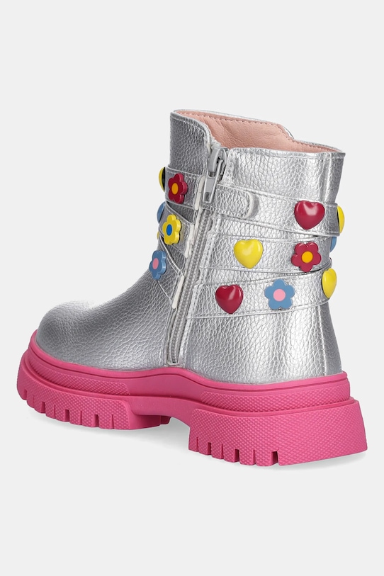 Dziewczynka Agatha Ruiz de la Prada botki dziecięce 251968. srebrny