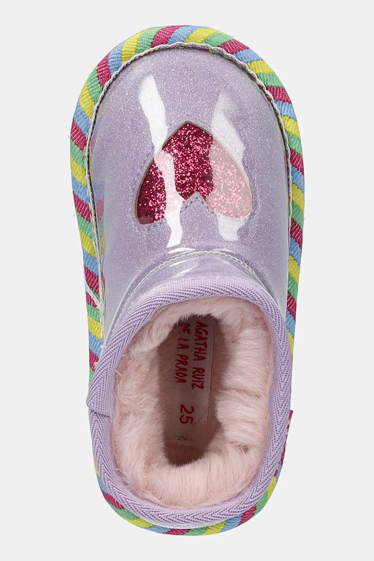 Agatha Ruiz de la Prada śniegowce dziecięce fioletowy 251987