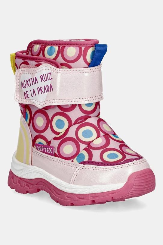 Agatha Ruiz de la Prada cizme de iarnă pentru copii imitatie de piele roz 251990.24.27