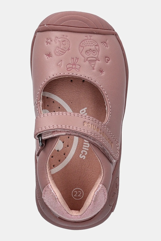 Dětské kožené polobotky Biomecanics oranžová 251100.