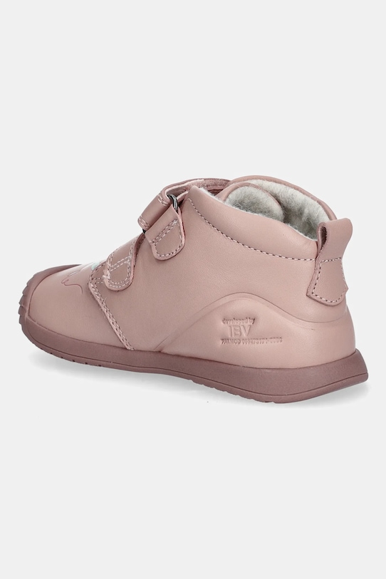DÍVKA Dětské kožené polobotky Biomecanics 251106 růžová