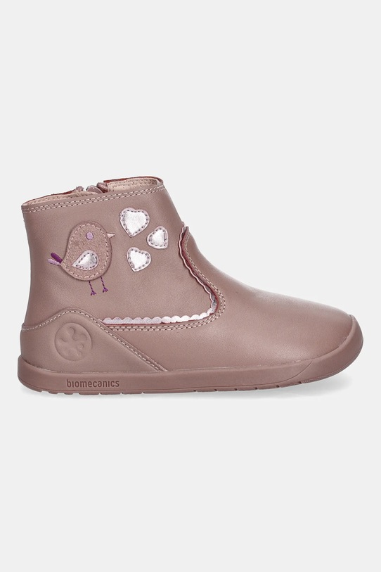 Biomecanics buty zimowe skórzane dziecięce 251154.24.26 różowy AW25