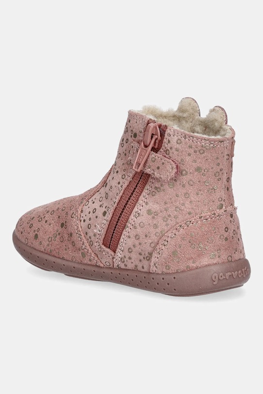 Dziewczynka Garvalin buty zimowe zamszowe dziecięce 251302.19.23 pomarańczowy