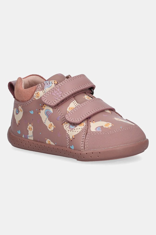 Garvalin scarpe basse bambini pelle scamosciata rosa 251306.19.23