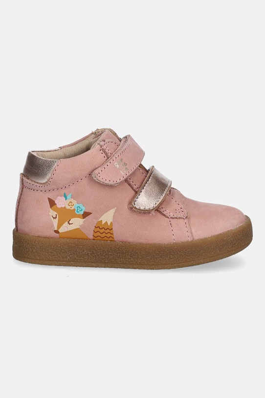 Dětské nubukové polobotky Garvalin 251326 růžová AW25