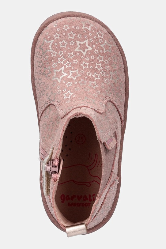 Garvalin sztyblety zamszowe dziecięce różowy 251500.25.27