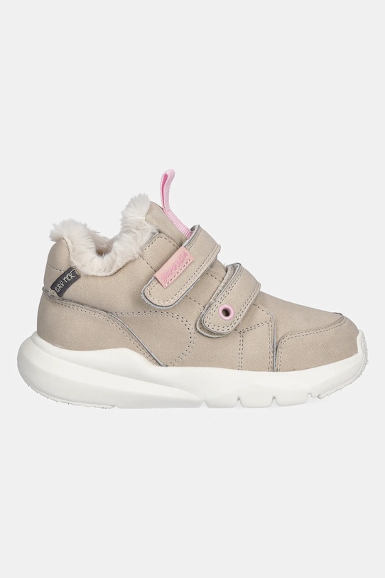 Garvalin buty zimowe nubukowe dziecięce 251350.G beżowy AW25