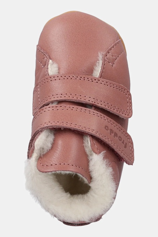Froddo buty skórzane niemowlęce PREWALKERS FURRY BASIC różowy G1130022.G