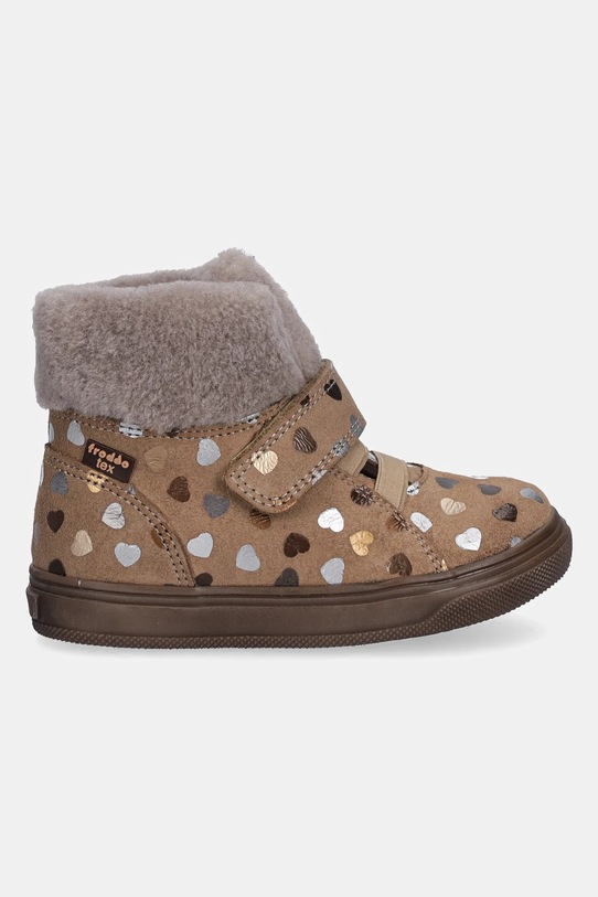 Froddo buty zimowe zamszowe dziecięce BASCO TEX G2110144.11.21.24 beżowy AW25