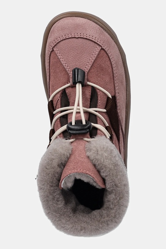 Детские замшевые зимние ботинки Froddo ZERU TEX COSY BAREFOOT розовый G3110258.G.31.35