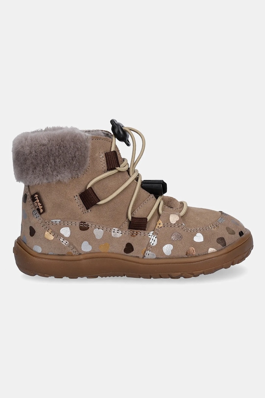 Froddo buty zimowe zamszowe dziecięce BAREFOOT UP FURRY TEX G3110270.25.30 beżowy AW25