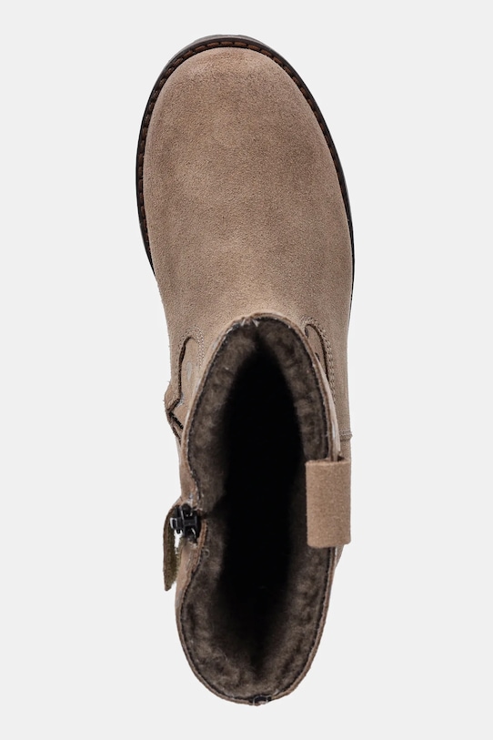 Froddo cizme din piele întoarsă pentru copii MAXINE TEX bej G3160225.31.35