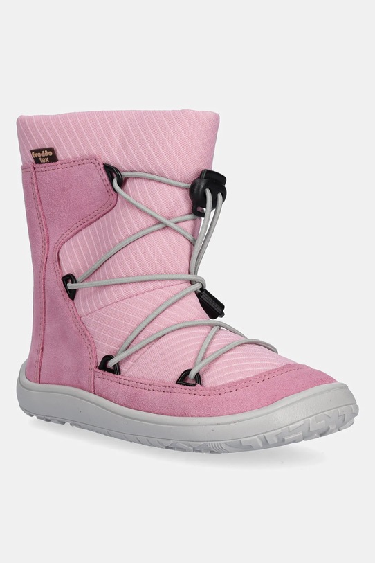 Froddo buty zimowe dziecięce BAREFOOT TEX TRACK WOOL tekstylny różowy G3160251.G.25.30