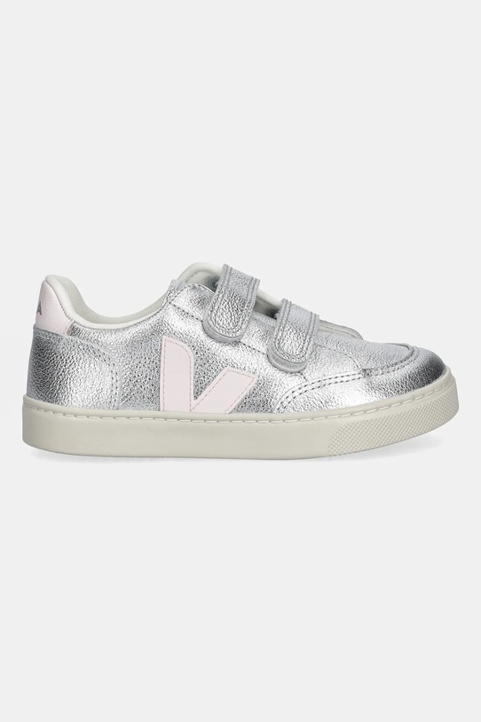 Veja scarpe da ginnastica bambino/a Small V-12 XV0503416C.28.35 argento AW25