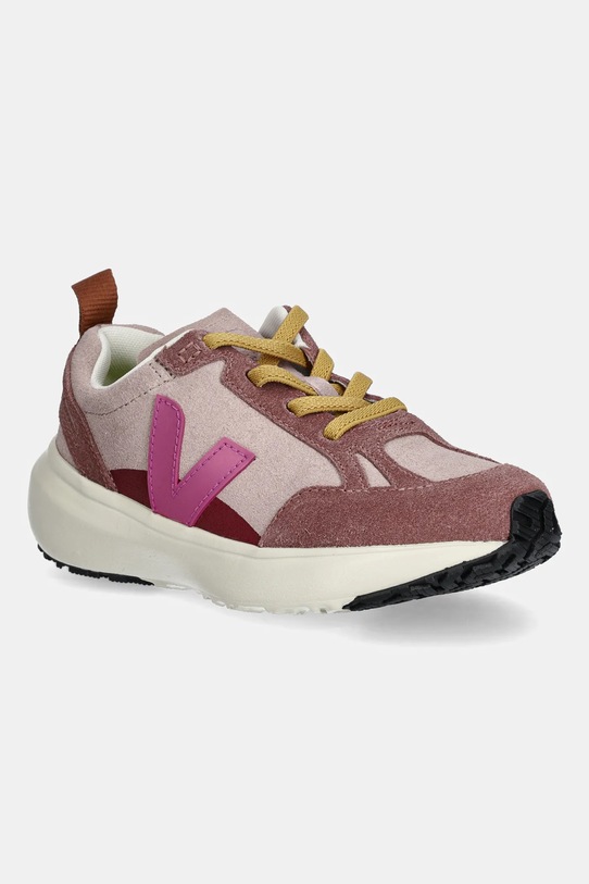 Παιδικά sneakers σουέτ Veja Small Canary Light Planet friendly ροζ YL0321025C.28.35