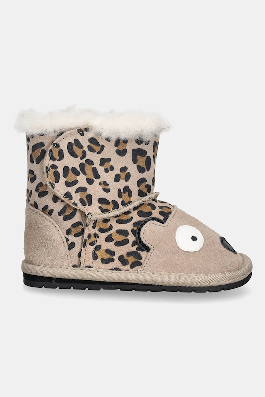Emu Australia śniegowce zamszowe dziecięce Cheetah Walker B11105.Cheetah.Walke beżowy AW25
