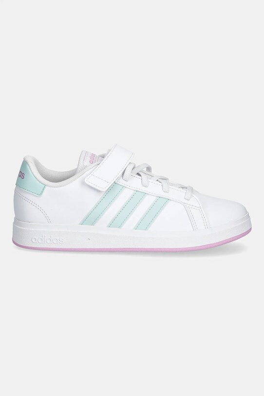 adidas sneakersy dziecięce GRAND COURT 2.0 imitacja skóry licowej biały ID7886