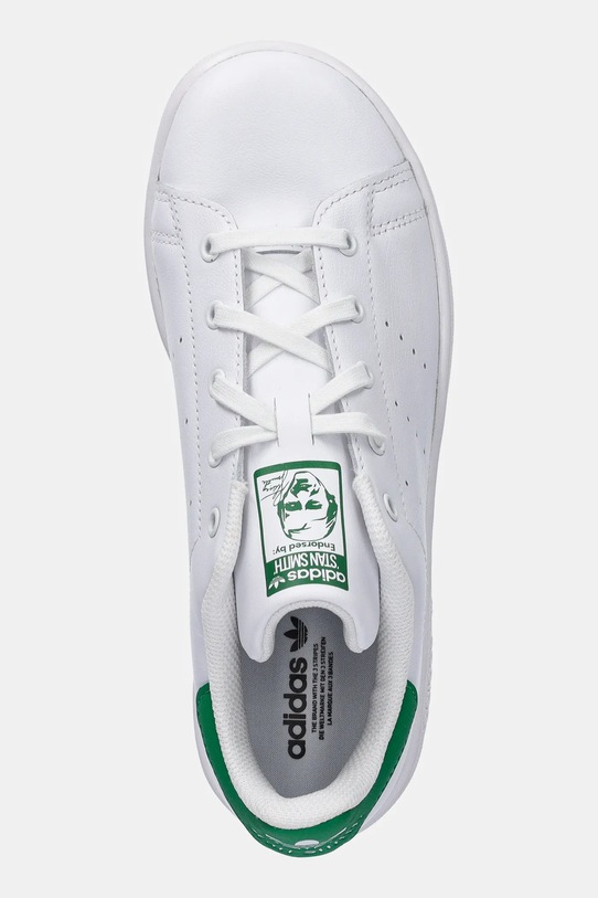 adidas Originals sneakersy skórzane dziecięce STAN SMITH biały JP9720