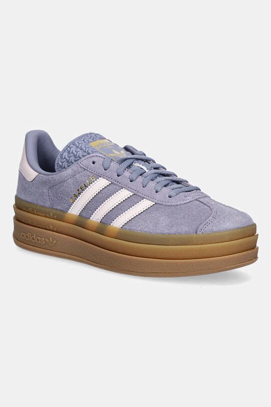 Dječje tenisice adidas Originals GAZELLE BOLD brušena koža ljubičasta JQ1297