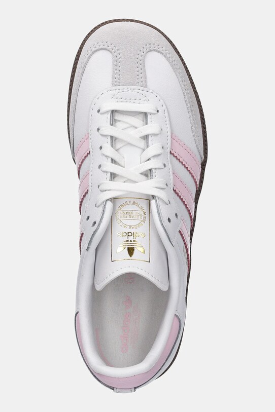 adidas Originals sneakersy skórzane dziecięce SAMBA OG biały JQ2849