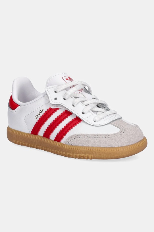 Otroške superge adidas Originals SAMBA OG Semiš bela JQ3190