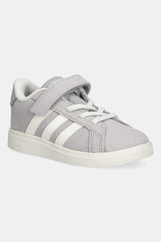 adidas gyerek velúr sportcipő GRAND COURT 00s velúr bőr szürke JR0782