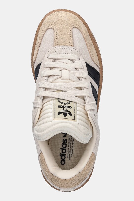Detské tenisky adidas Originals SAMBA XLG béžová JR1634