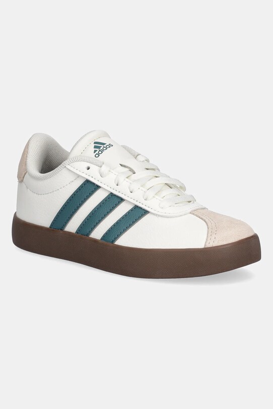 adidas gyerek sportcipő VL COURT 3.0 velúr bőr bézs JR2219