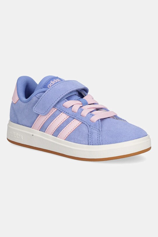 adidas gyerek sportcipő GRAND COURT 00s velúr bőr kék JR2229