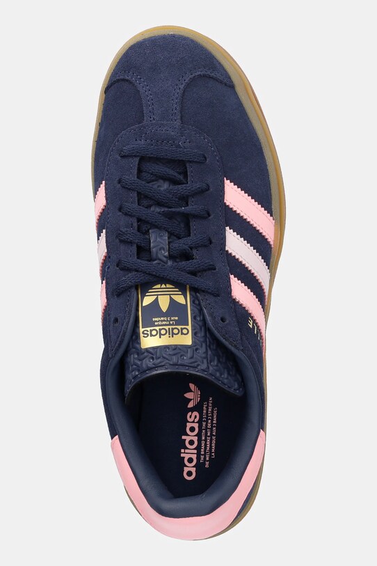 Semišové tenisky adidas Originals GAZELLE BOLD námořnická modř JR5951