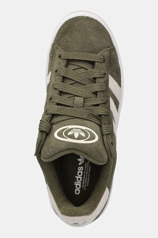 Semišové tenisky adidas Originals CAMPUS 00s zelená JR6172