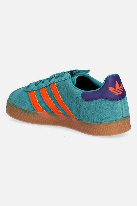 Băieți adidas Originals sneakers de piele întoarsă pentru copii GAZELLE JR7428 verde